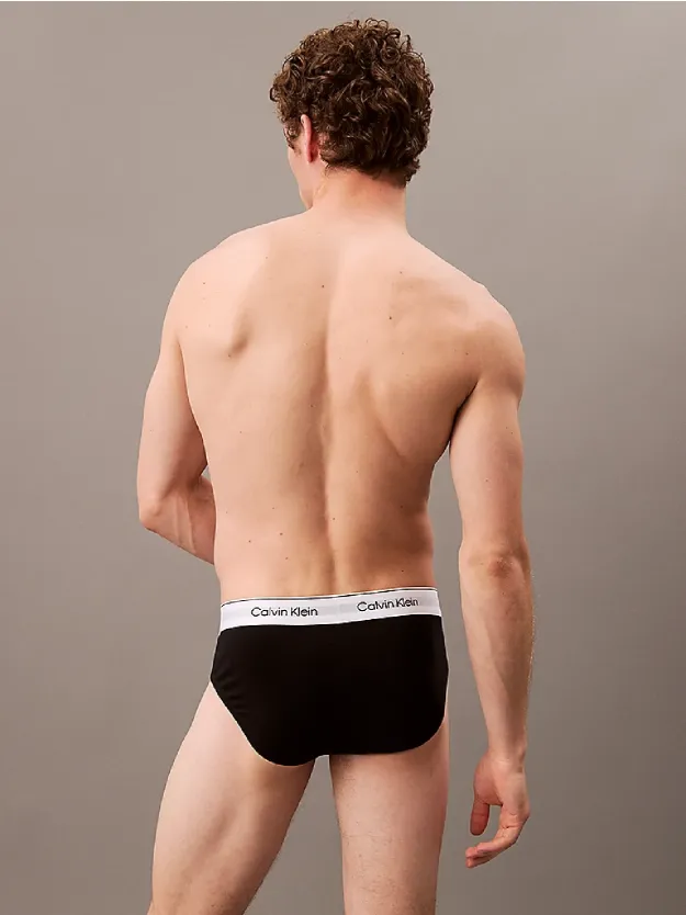 Black 3 Pack Briefs - Icon Cotton Stretch