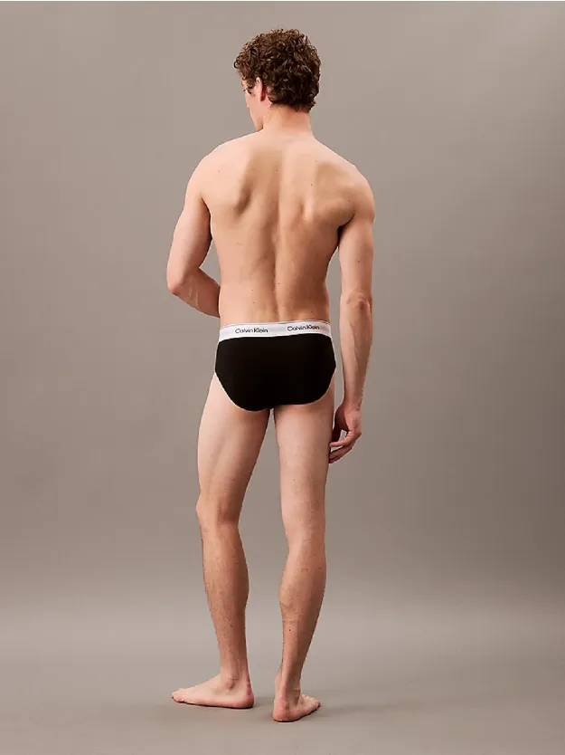 Black 3 Pack Briefs - Icon Cotton Stretch