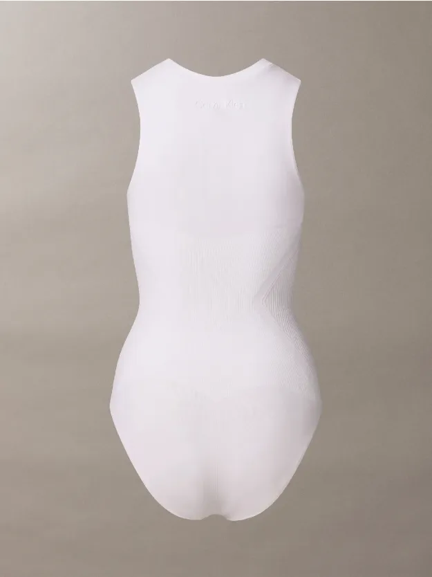 Classic White Seamless Bodysuit - Icon Shapewear