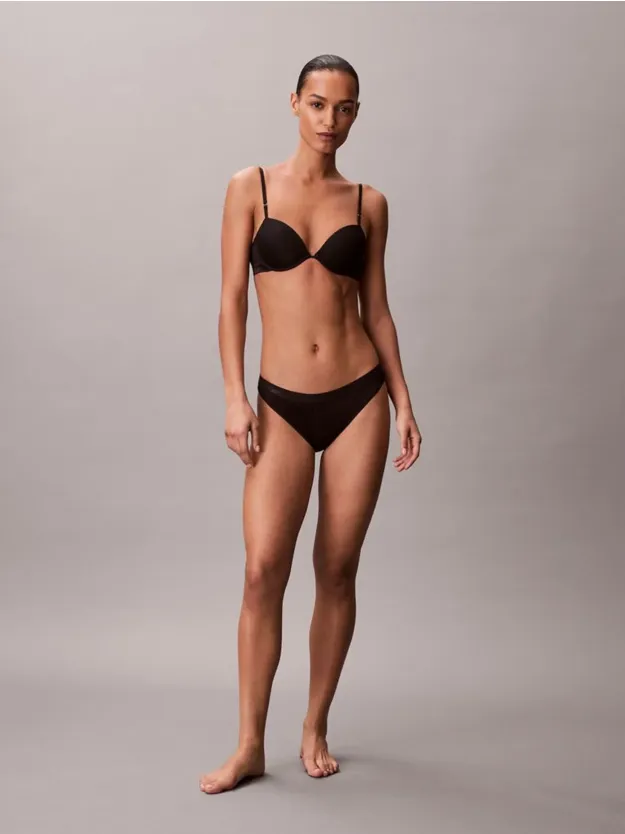 Black Bikini Briefs - Icon Logo Lace