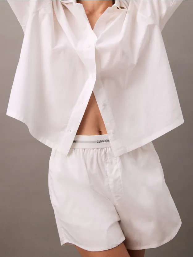 Classic White Lounge Shorts