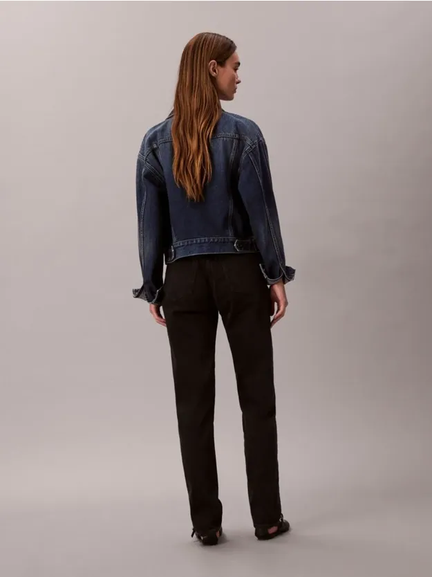 SOFT BLACK بنطال جينز موم