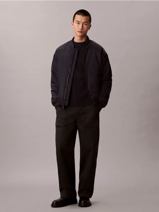 Dark Sapphire Monogram Logo Relaxed Sweater