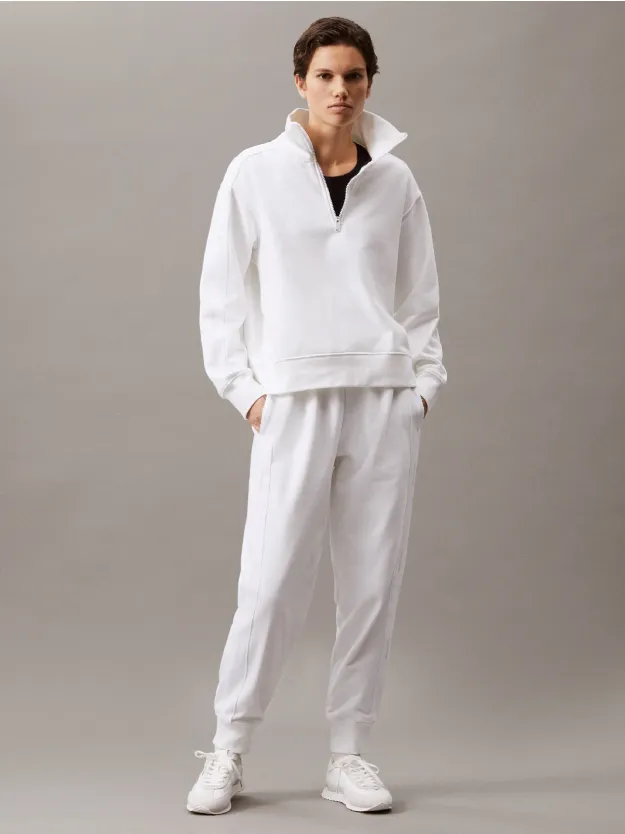 Brilliant White Fleece Joggers
