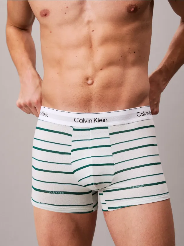 Turf/Logo Split Stripe+Srout Green/ 3 Pack Trunks - Icon Cotton Stretch