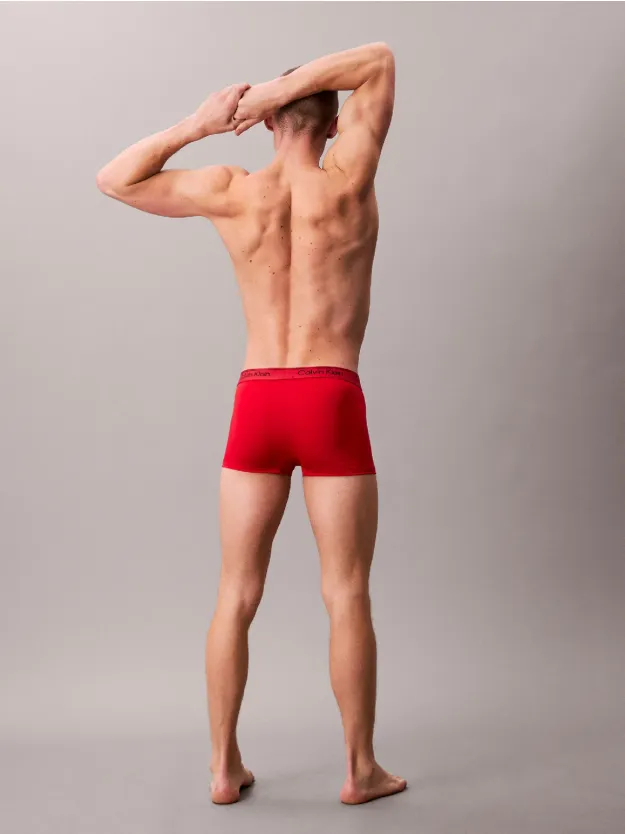 black/ sleet / adrenaline rush طقم 3 سراويل داخلية بخصر منخفض من مجموعة مايكروفايبر ستريتش