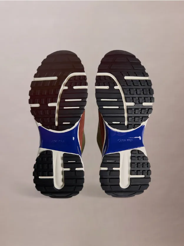 Cumin/Burnt Out/Khaki/Purple Blue Hike Runner Trainers