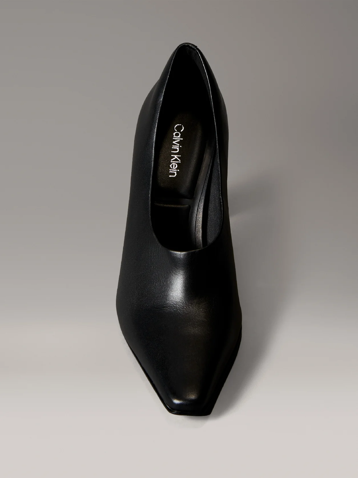 PVH Black Leather Stiletto Pumps