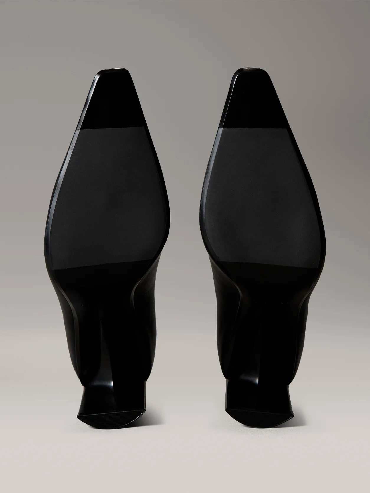 PVH Black Leather Stiletto Pumps