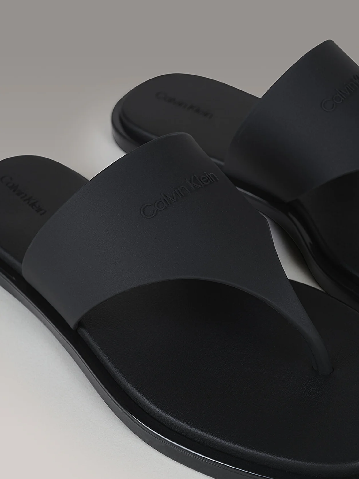 Ck Black Flip Flops