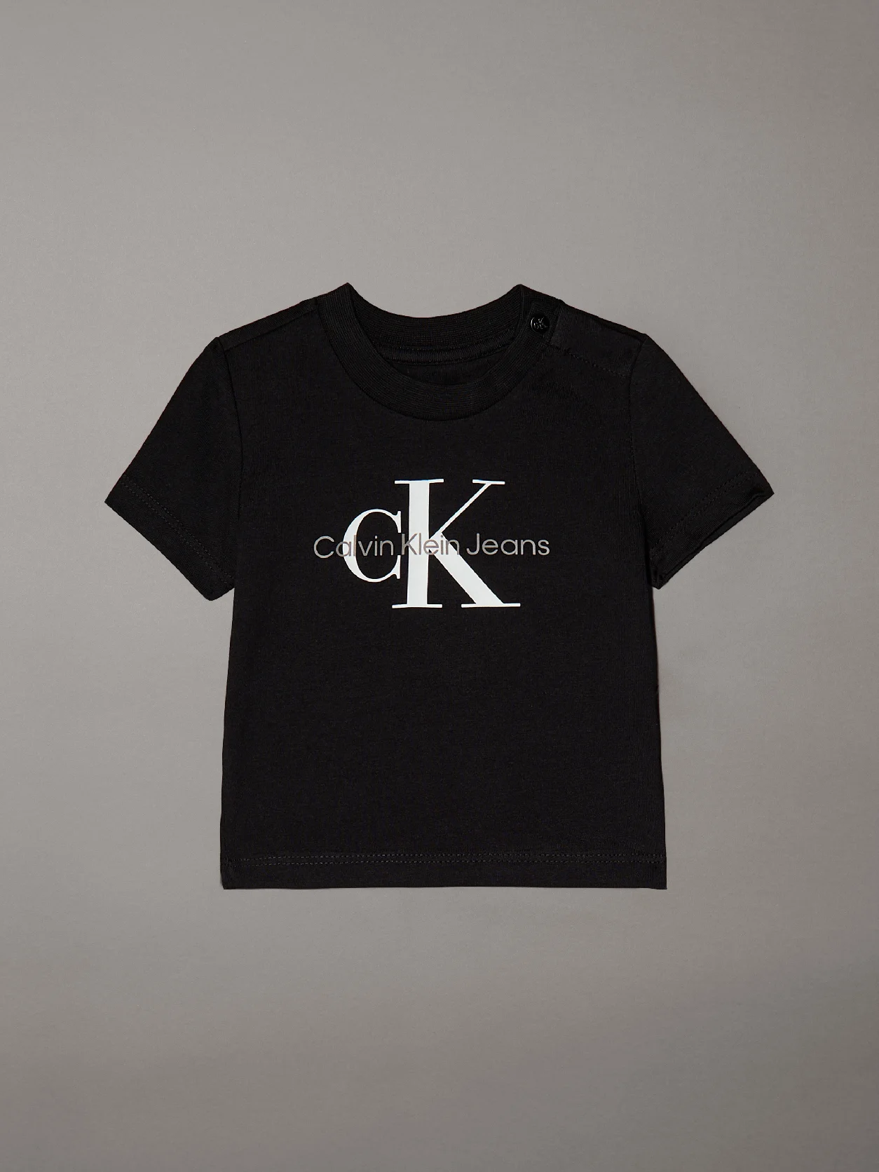 Ck Black Newborn Logo T-shirt