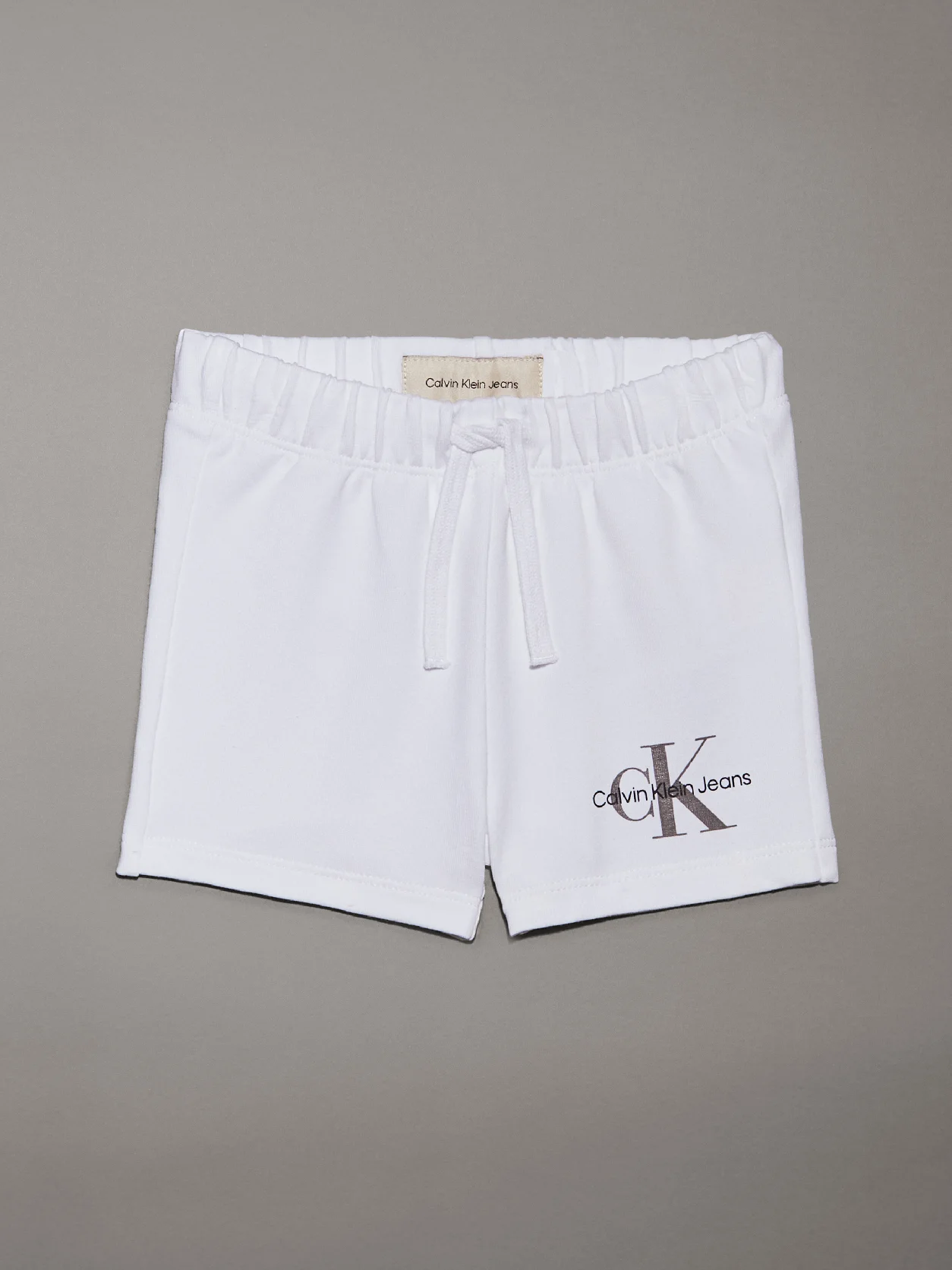 Bright White Newborn Shorts