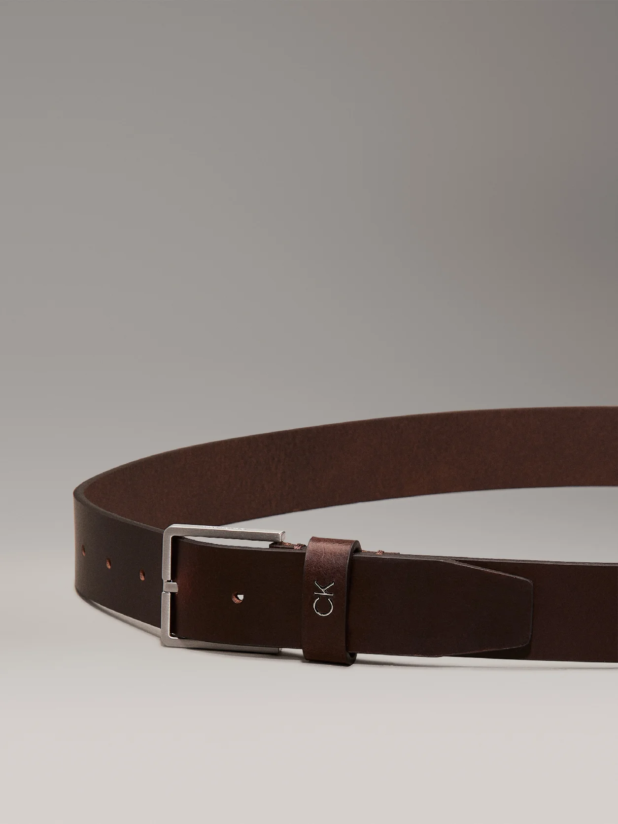 Dark Brown Leather Belt