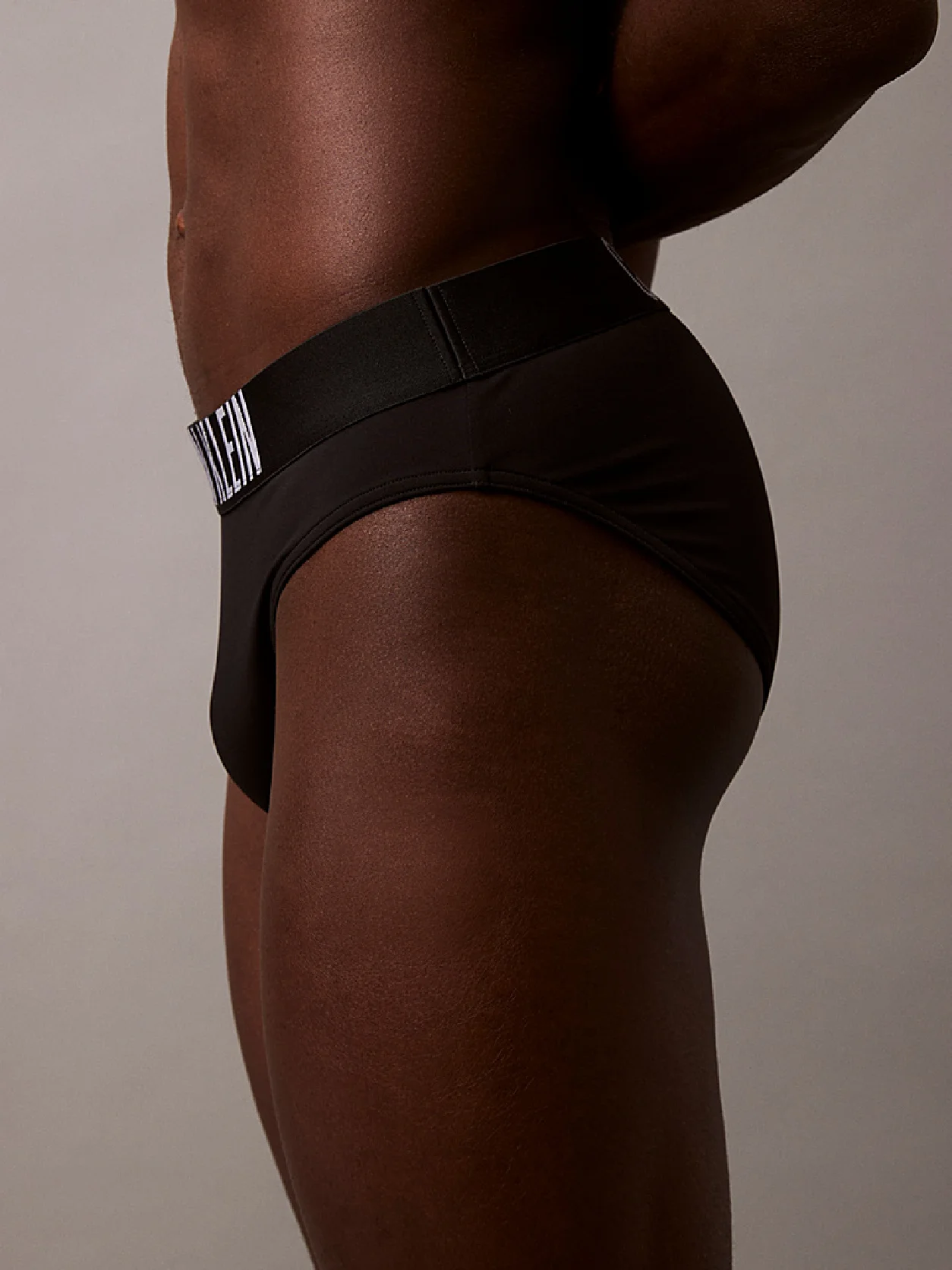 Pvh Black Logo Waistband Swim Briefs - Intense Power