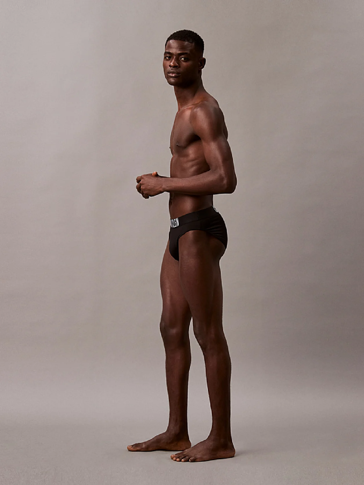 Pvh Black Logo Waistband Swim Briefs - Intense Power