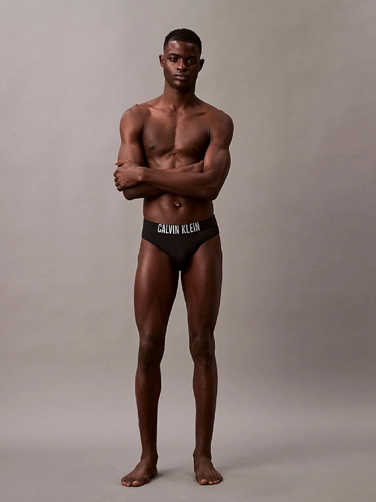 Pvh Black Logo Waistband Swim Briefs - Intense Power