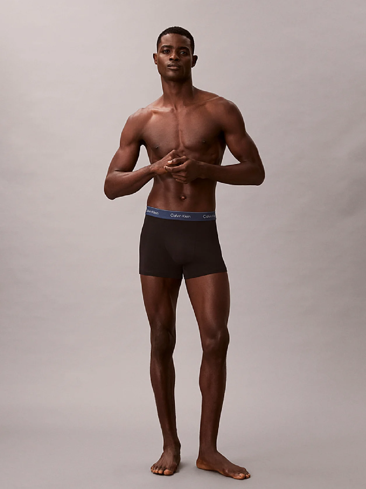 BLACK BODIES W/ TAHITI TURQUOISE/DA طقم سراويل داخلية Icon Cotton Stretch من 3 قطع