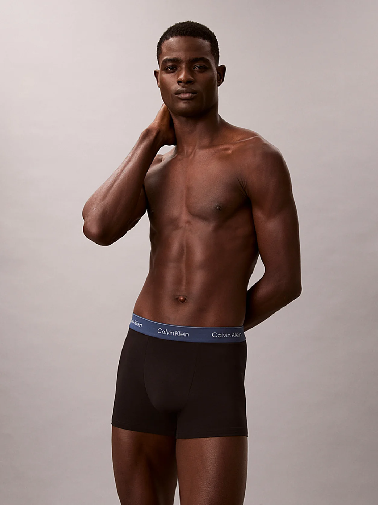 BLACK BODIES W/ TAHITI TURQUOISE/DA طقم سراويل داخلية Icon Cotton Stretch من 3 قطع