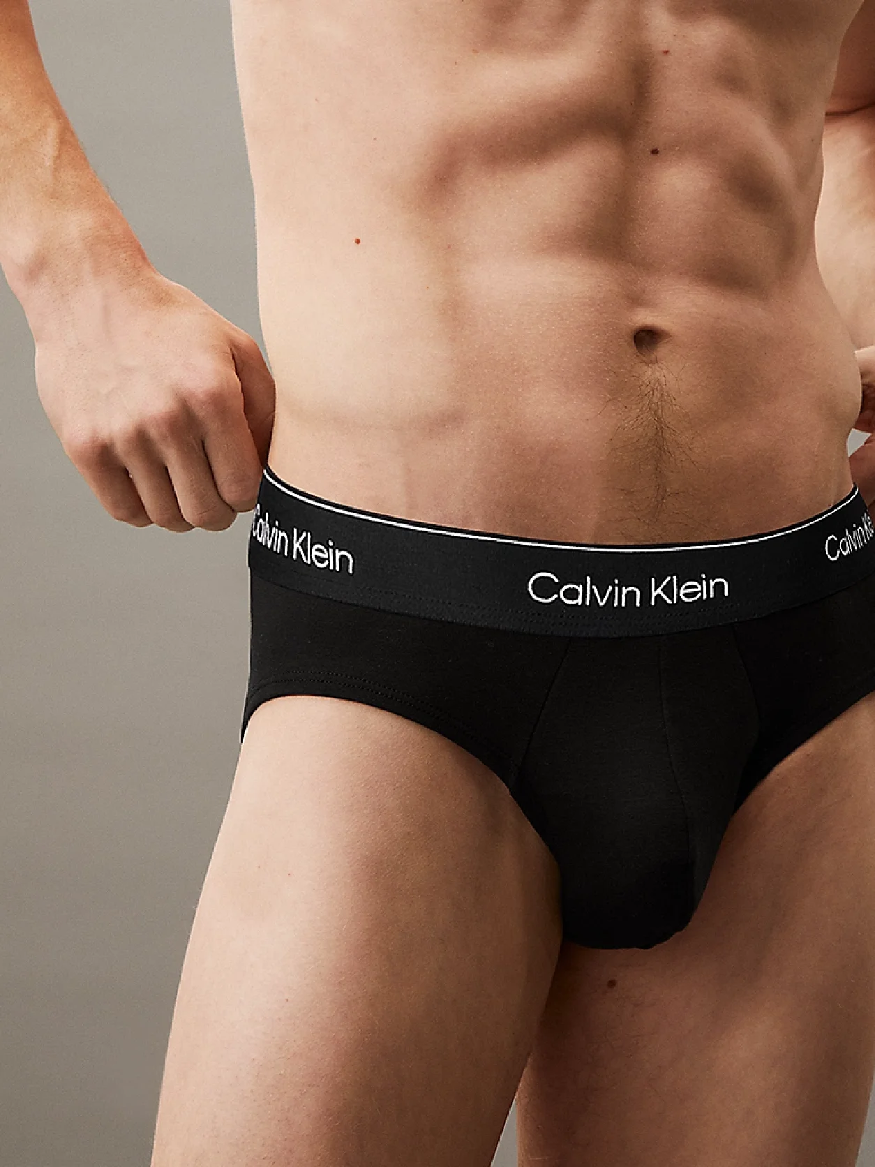 BLACK W/ DTM WB طقم سراويل داخلية Icon Cotton Stretch من 3 قطع