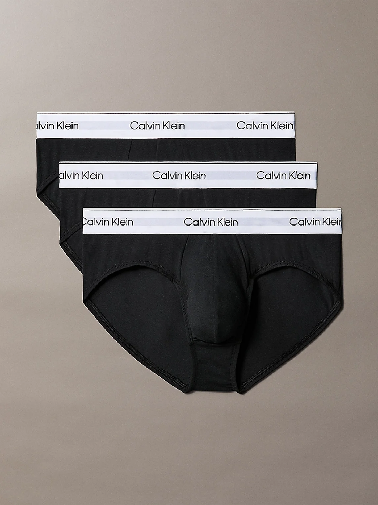 Black 3 Pack Briefs - Icon Cotton Stretch