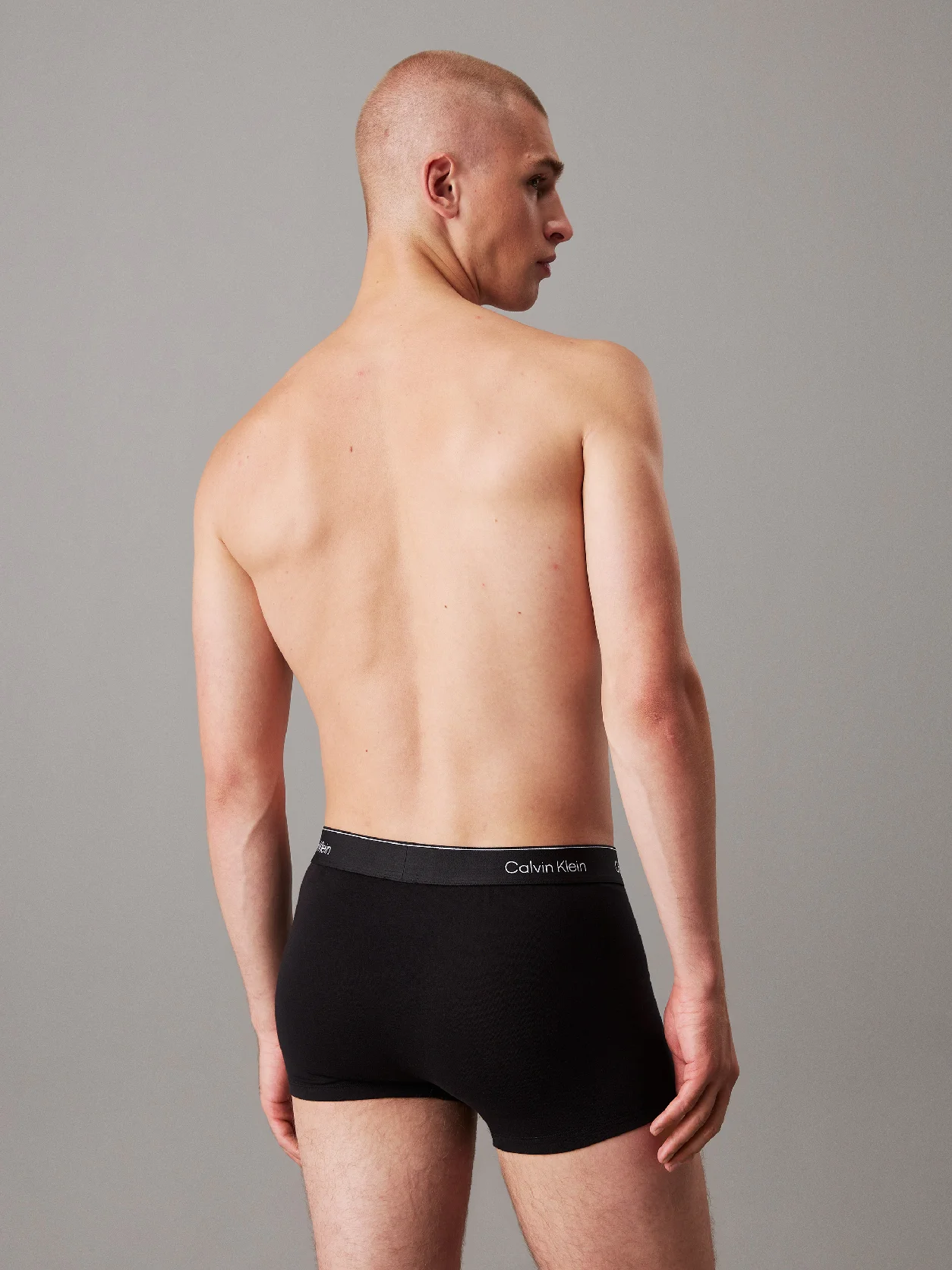 B- WHITE, BEAU BLUE, LEAFY FUN LGS 3 Pack Trunks - Icon Cotton Stretch