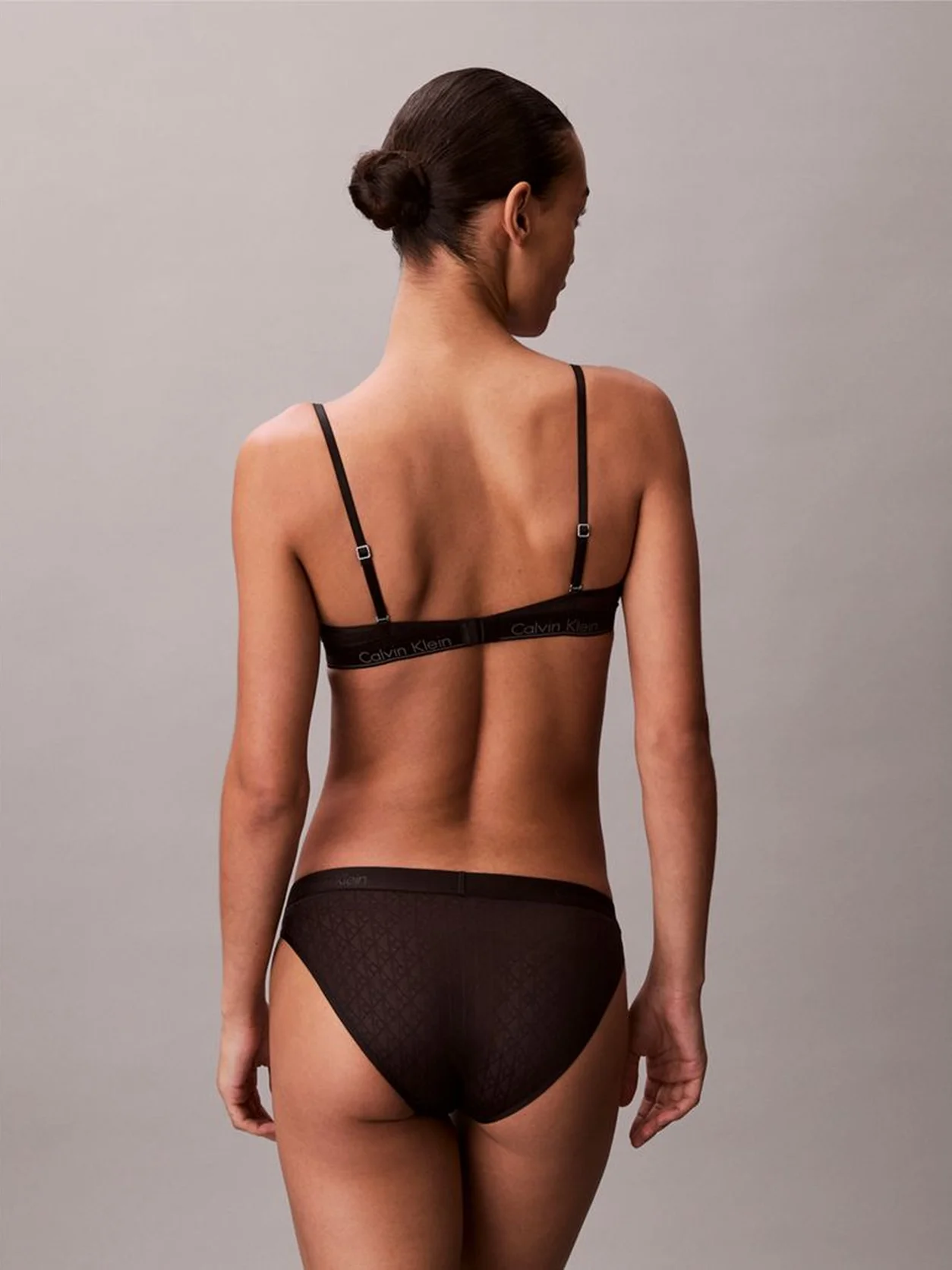 Black Bikini Briefs - Icon Logo Lace