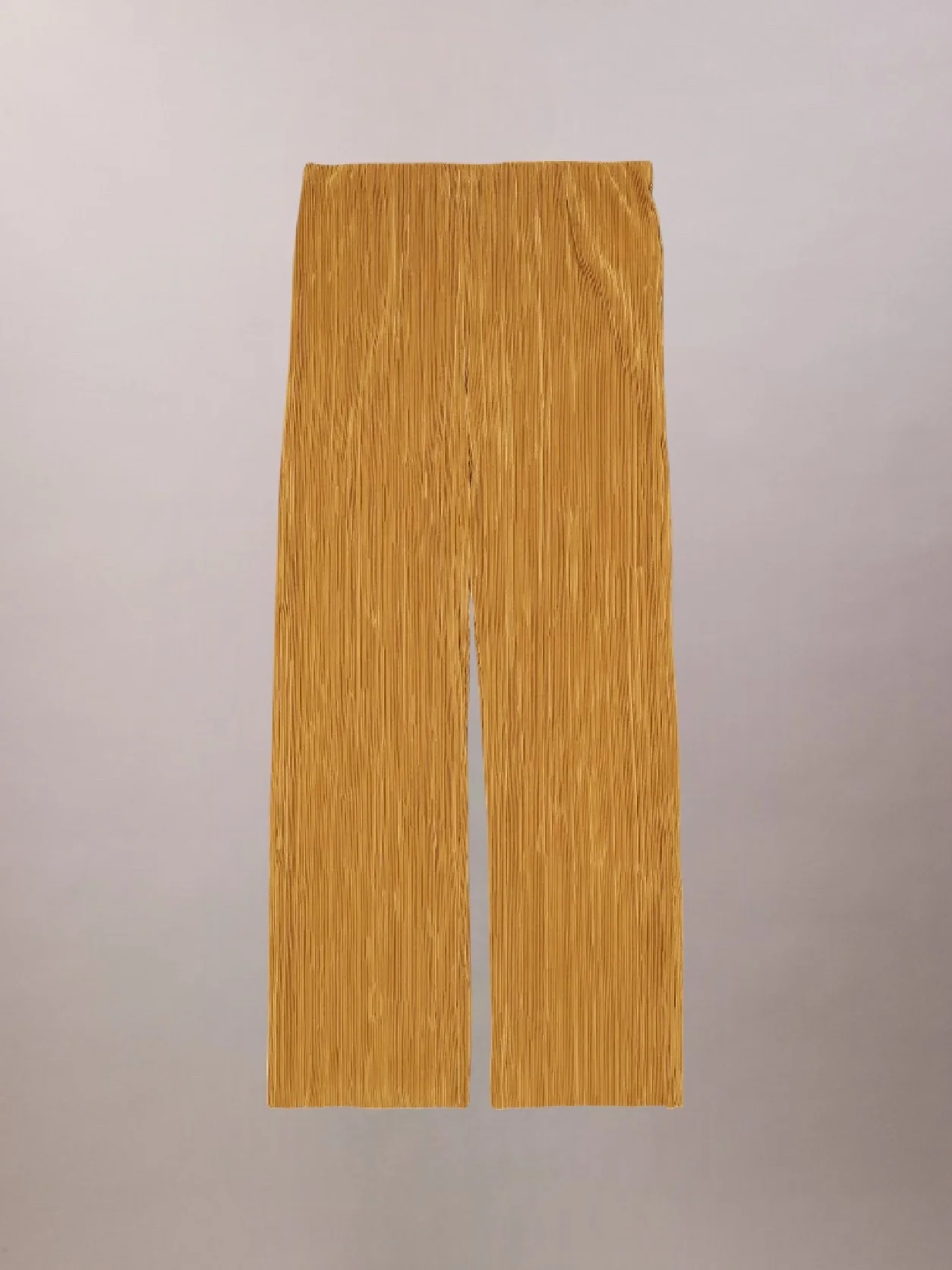 Gold Ice بنطال بنمط بليسيه سهل الارتداء