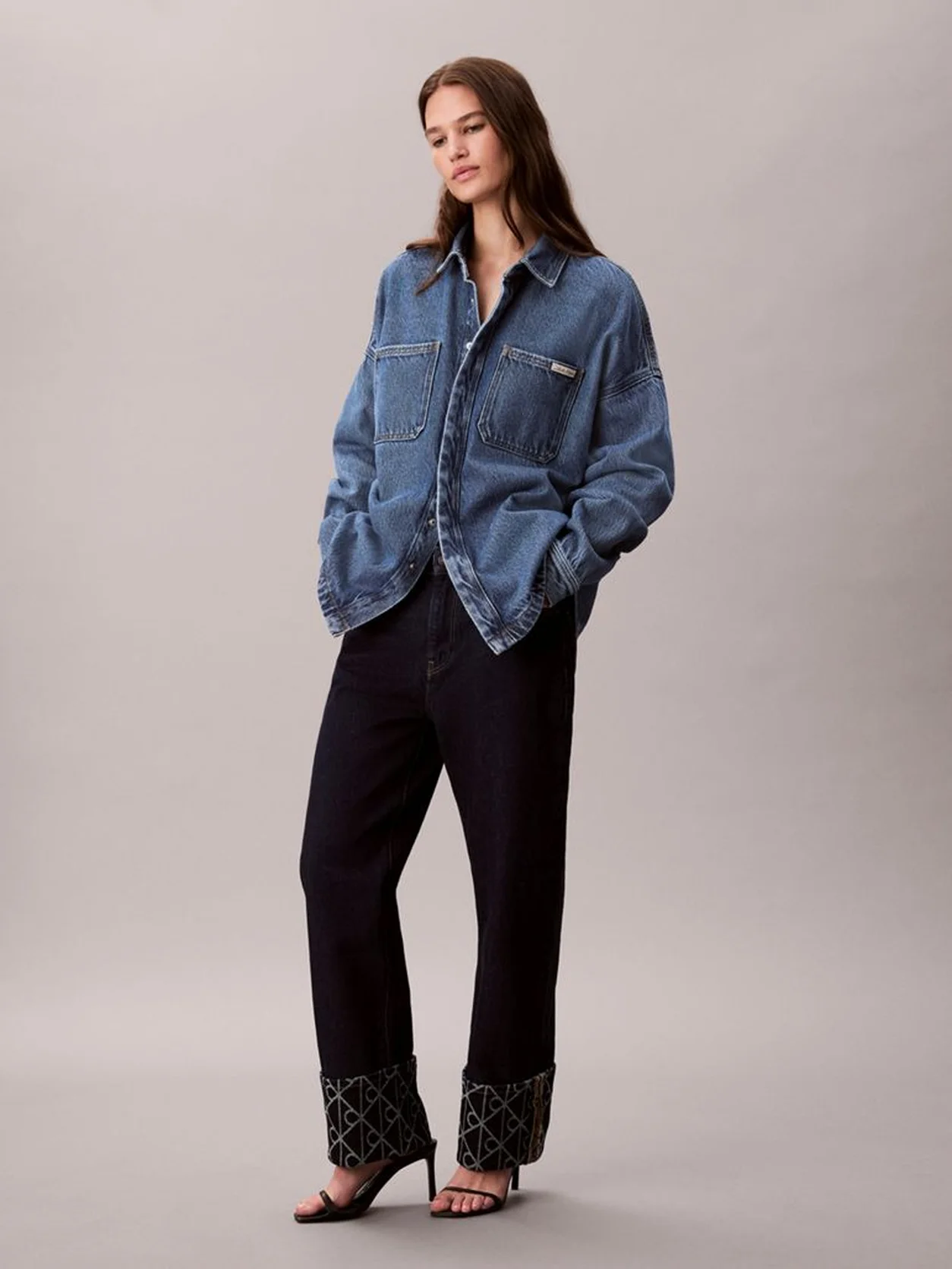 CK INDIGO JACQUARD Relaxed Jeans