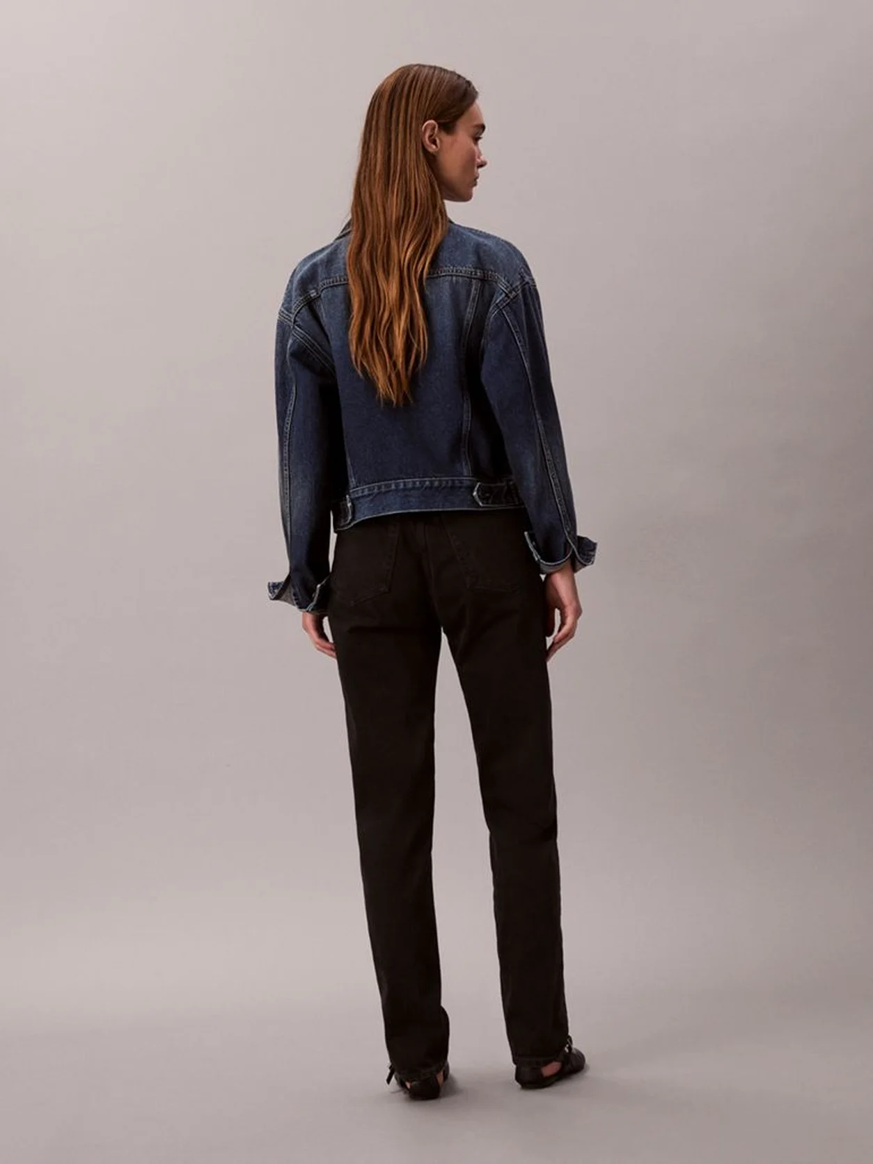 SOFT BLACK بنطال جينز موم