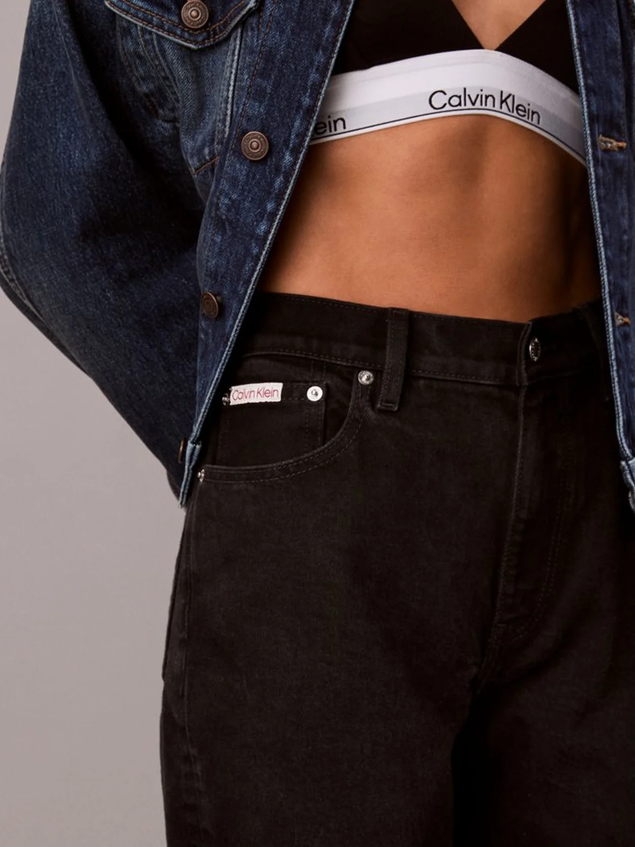 SOFT BLACK بنطال جينز موم