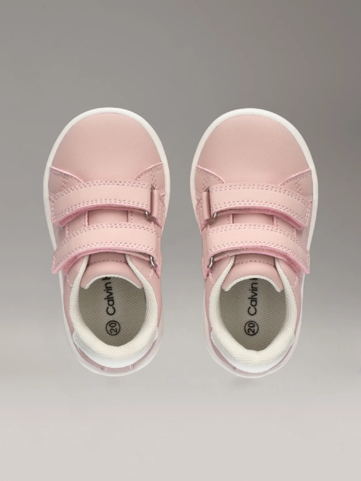 PINK/IVORY Toddlers and Kids Velcro Trainers