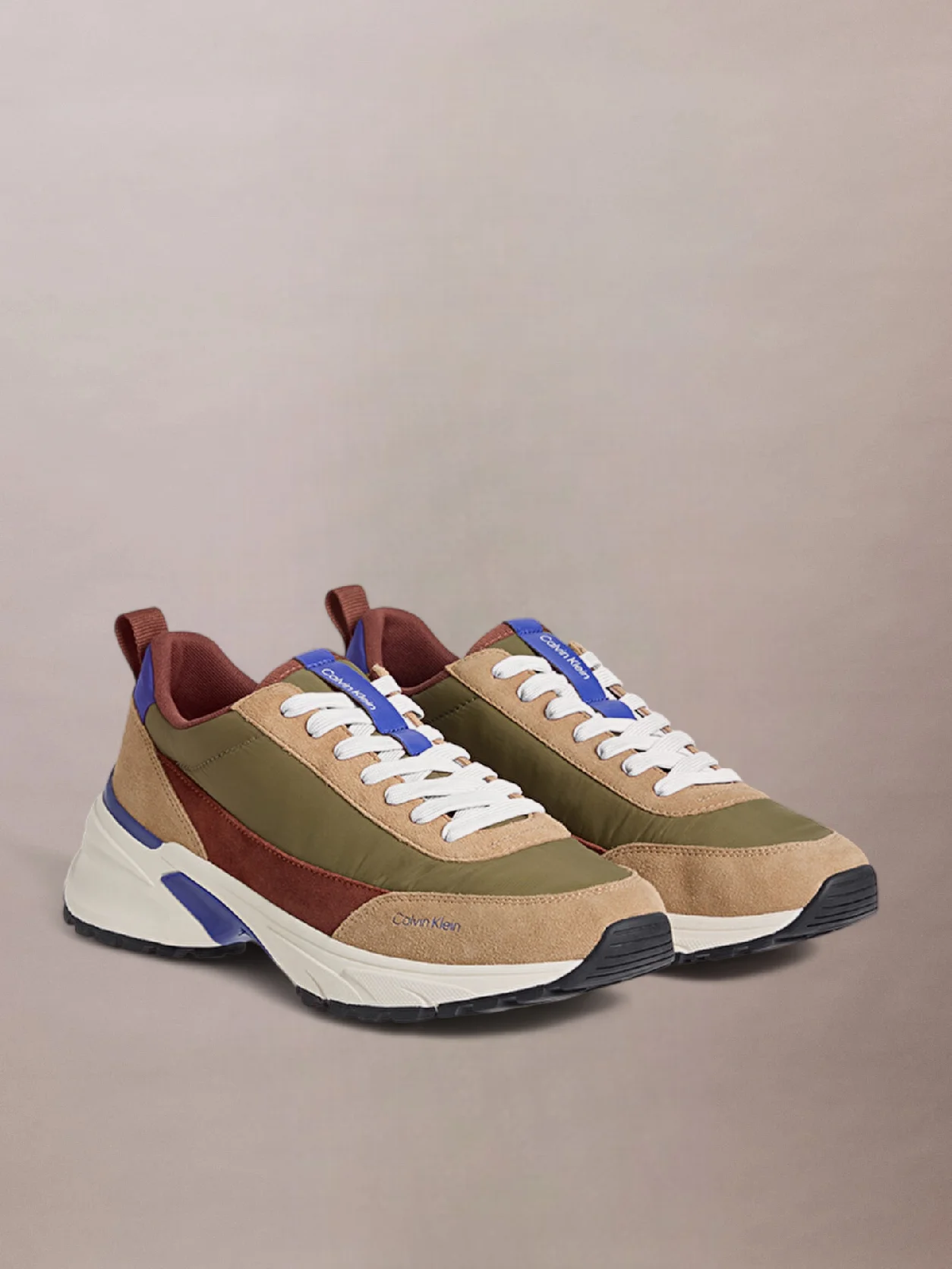 Cumin/Burnt Out/Khaki/Purple Blue Hike Runner Trainers